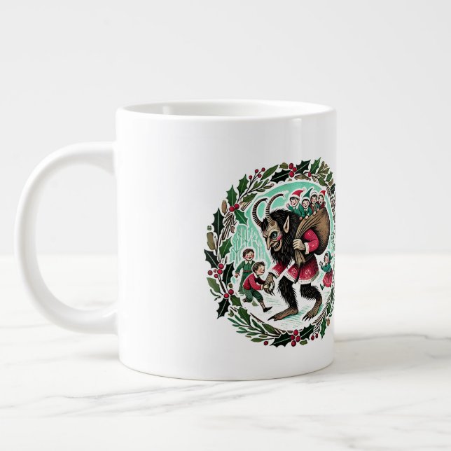 Caneca De Café Grande Natal do Krampus (Esquerda)