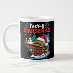 Caneca De Café Grande Natal Feliz de Cruzeiros Família Divertida
