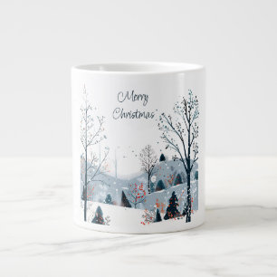 Caneca De Café Grande Natal, inverno, neve, Feliz Natal