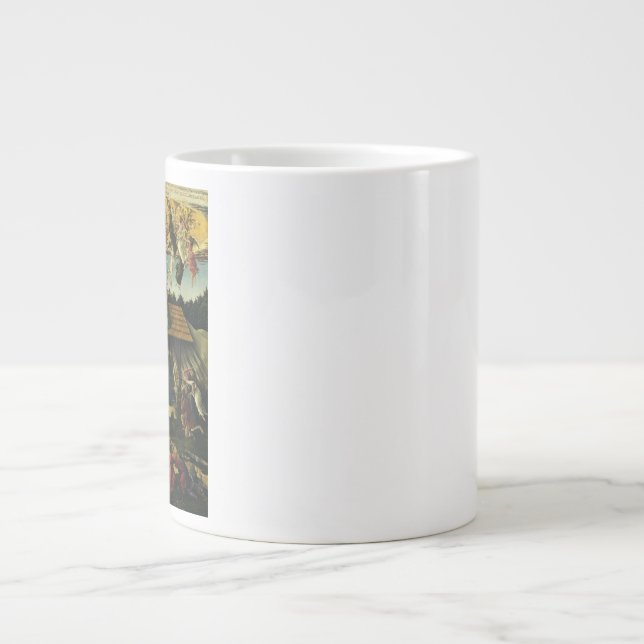 Caneca De Café Grande Natividade Mística por Sandro Botticelli (Frente)