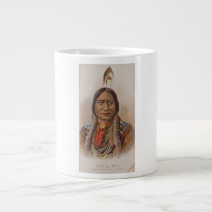 Caneca De Café Grande Nativo americano: Touro Sentado Lakota, anúncio de