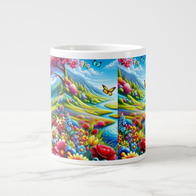 Caneca De Café Grande Natureza da Especialidade de Mug (Frente)