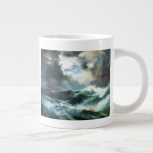 Caneca De Café Grande Naufrágio lunático no mar