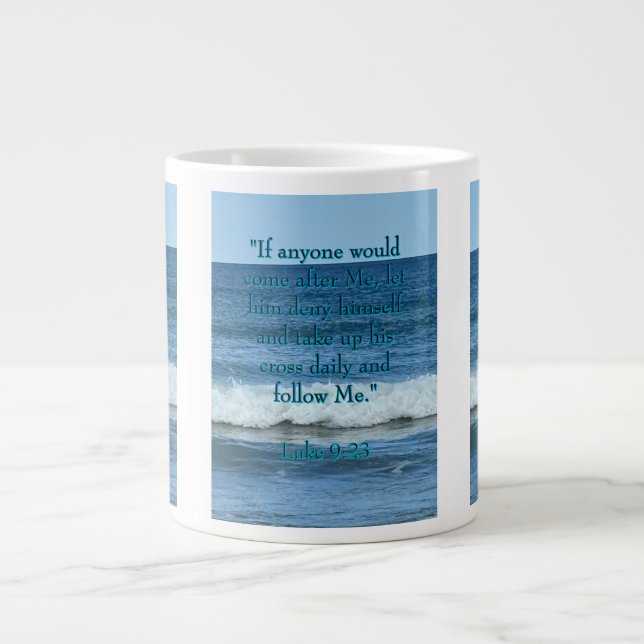 Caneca De Café Grande Negar a si mesmo (Frente)