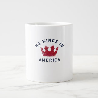 Caneca De Café Grande Nenhum Rei na América Anti Fascismo EUA Clássico