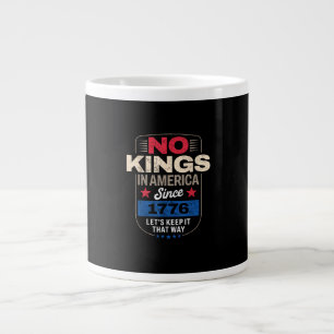 Caneca De Café Grande Nenhum Rei na América Clássico Retro
