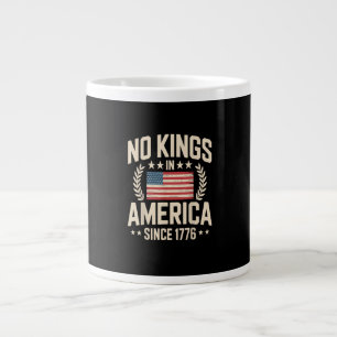 Caneca De Café Grande Nenhum Rei na América desde 1776 Design Casual Leg