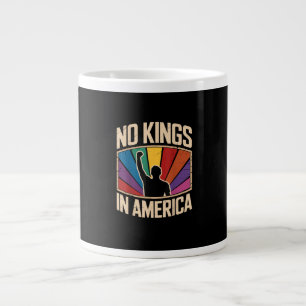 Caneca De Café Grande Nenhum Rei na América desde 1776 Design Criativo