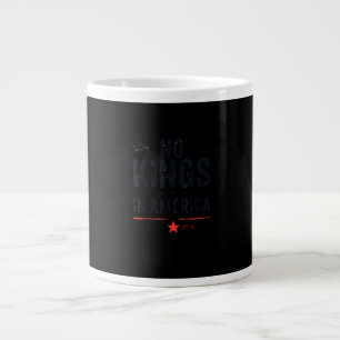 Caneca De Café Grande Nenhum Rei na América desde 1776 Estilo Retro