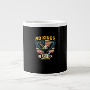 Caneca De Café Grande Nenhum Rei na América desde 1776 Gráfico Vintage