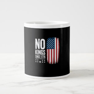 Caneca De Café Grande Nenhum Rei na América Desde 1776 Olhar Espírito de