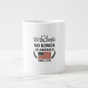 Caneca De Café Grande Nenhum Rei Na América Nós O Povo Clássico Retrô