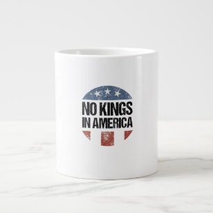 Caneca De Café Grande Nenhum Rei Na América Vintage Patriótico Nenhum Re