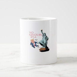 Caneca De Café Grande Nenhum Rei Nos EUA Estátua De Chutar Fora o Fump C