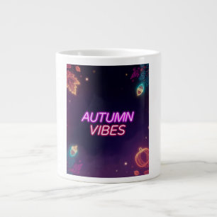 Caneca De Café Grande Neon Autumn Vibes