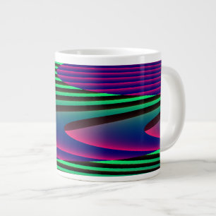 Caneca De Café Grande Neon Seas Mug