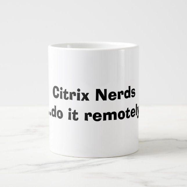 Caneca De Café Grande Nerd Citrix (Frente)