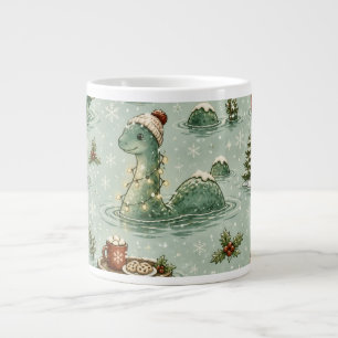 Caneca De Café Grande Nessie do Natal Monstro do Lago Ness Aconchegante 