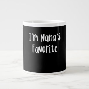 Caneca De Café Grande neto engraçado Sou a favorita da Nana