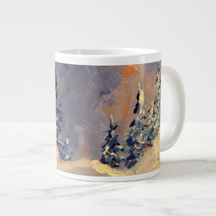Caneca De Café Grande Névoa no pico 2009 da neve
