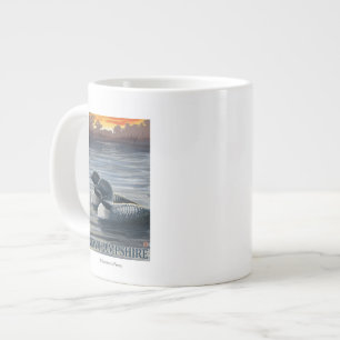 Caneca De Café Grande New Hampshire Common Loon