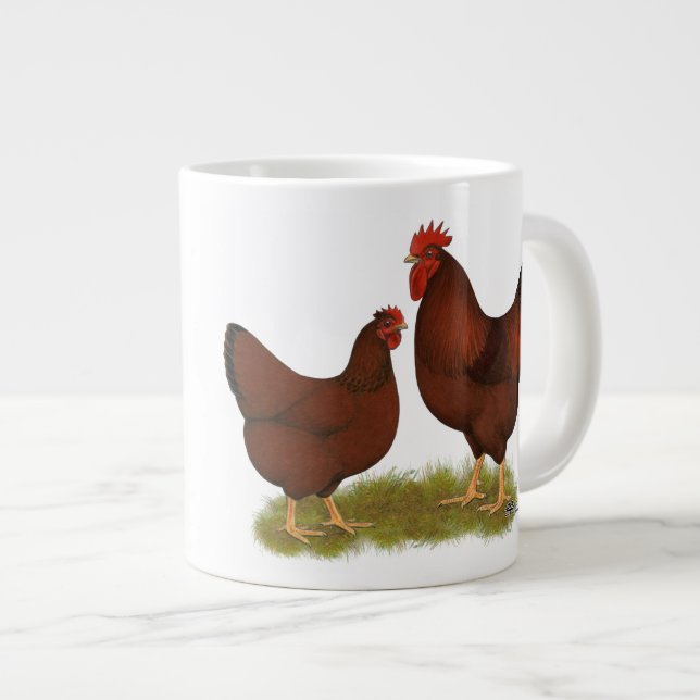 Caneca De Café Grande New Hampshire Reds (Frente Esquerda)