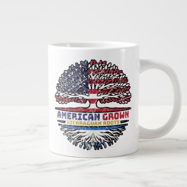 Caneca De Café Grande Nicarágua Nicarágua EUA EUA Estados Unidos (Direita)