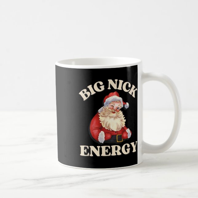 Caneca De Café Grande Nick Energy Papais noeis Engraçado Natal (Direita)