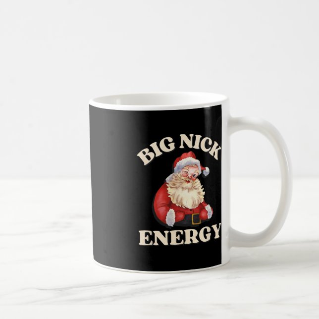 Caneca De Café Grande Nick Energy Papais noeis Engraçado Natal (Direita)