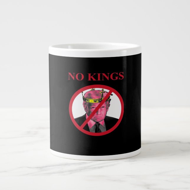 Caneca De Café Grande No Kings Anti Creative Graphic Style (Frente)