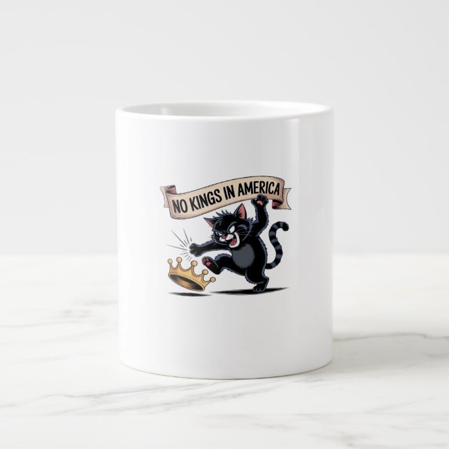 Caneca De Café Grande No Kings In America Classic Creative Style (Frente)