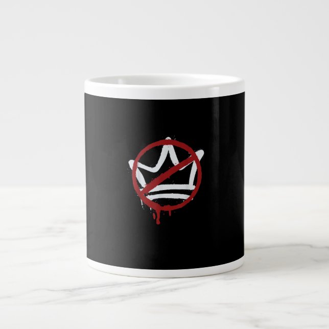 Caneca De Café Grande No Kings In America Since 1776 Minimal Clean (Frente)