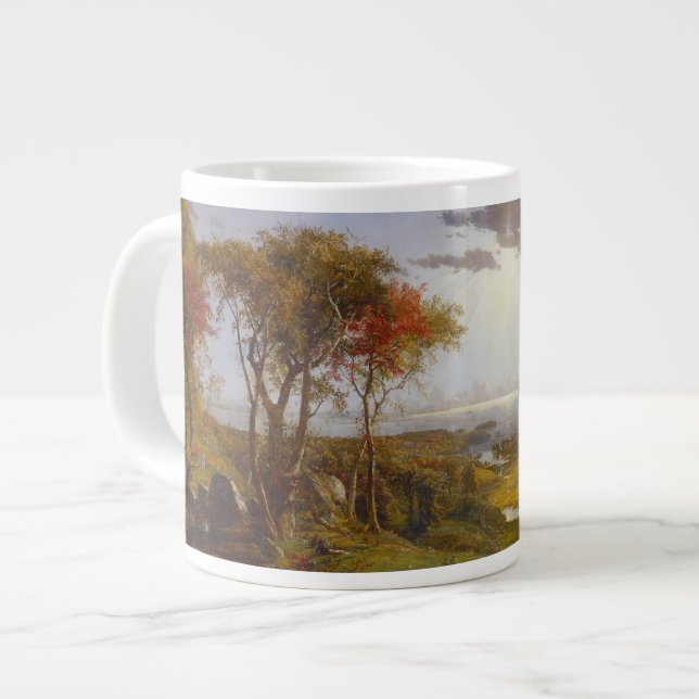 Caneca De Café Grande No rio Hudson, 1860 (petróleo na canvas) (Frente Esquerda)