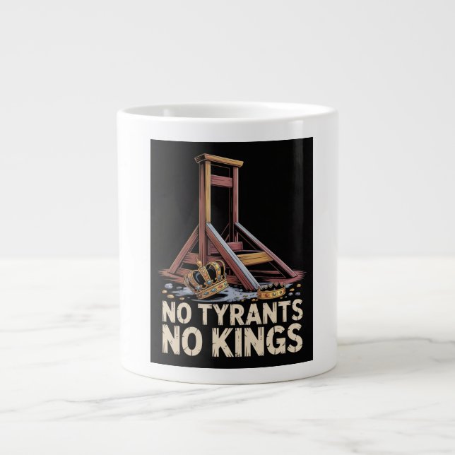 Caneca De Café Grande No Tyrants No Kings (Frente)