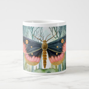 Caneca De Café Grande Noite da Floresta Rosa