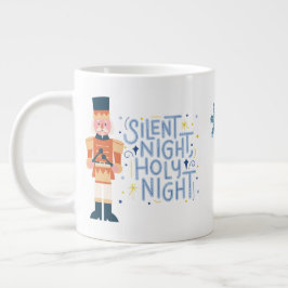 Caneca De Café Grande Noite silenciosa, noite santa