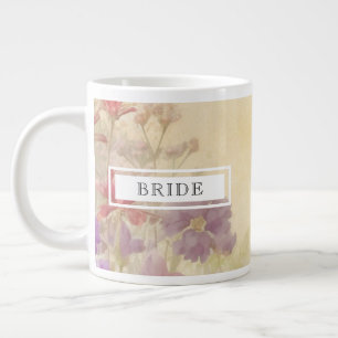 Caneca De Café Grande Noiva Floral Vintage Serena Jumbo