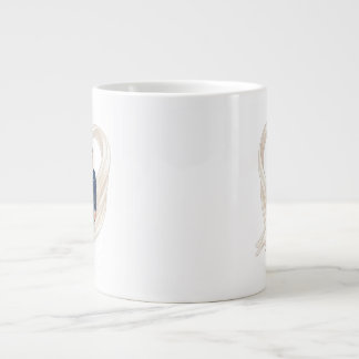 Caneca De Café Grande Noivo e noiva de desenho animado