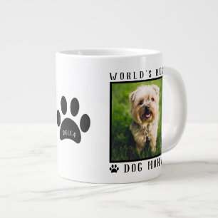 Caneca De Café Grande Nome da Melhor Mãe de Cachorro do Mundo Impressões