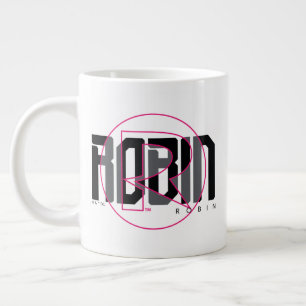 Caneca De Café Grande Nome Hi-Tech Gráfico Robin