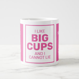 Caneca De Café Grande Nome personalizado e texto jumbo