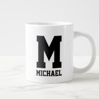 Nome personalizado monograma extra grande