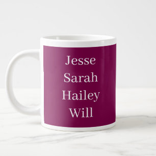 Caneca De Café Grande Nomes