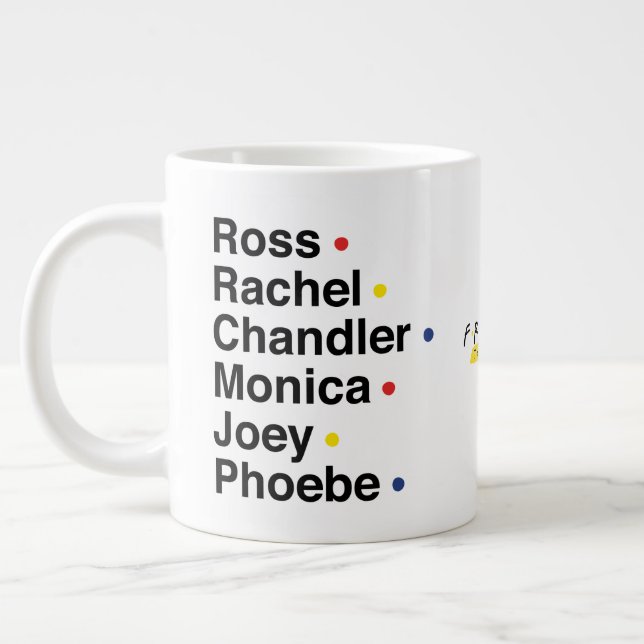 Caneca De Café Grande Nomes dos Personagens | FRIENDS™ (Esquerda)