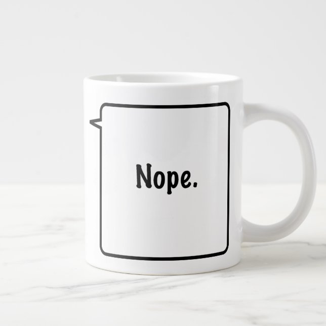 Caneca De Café Grande NOPE Jumbo Mug (Direita)