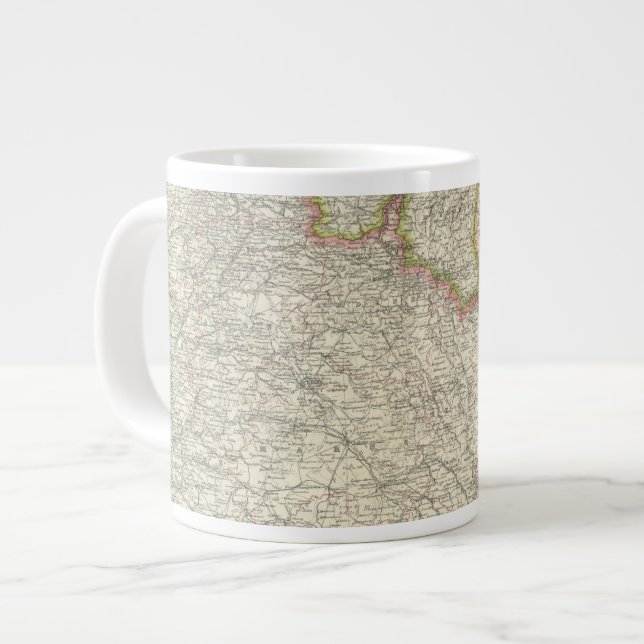 Caneca De Café Grande Nordeste da França (Frente Esquerda)