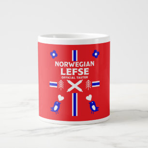 Caneca De Café Grande Norueguês - Esquerda Flatpão Apron