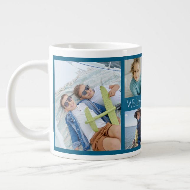 Caneca De Café Grande Nós Amamos Você Nonnie Avó 6 Foto  (Esquerda)