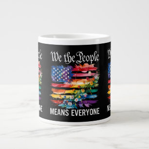 Caneca De Café Grande Nós O Povo Significa Todos Arco-Íris LGBT Gay Lésb