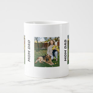 Caneca De Café Grande Nossa Pequena Família (Paws Incluídas)" Mug Especi